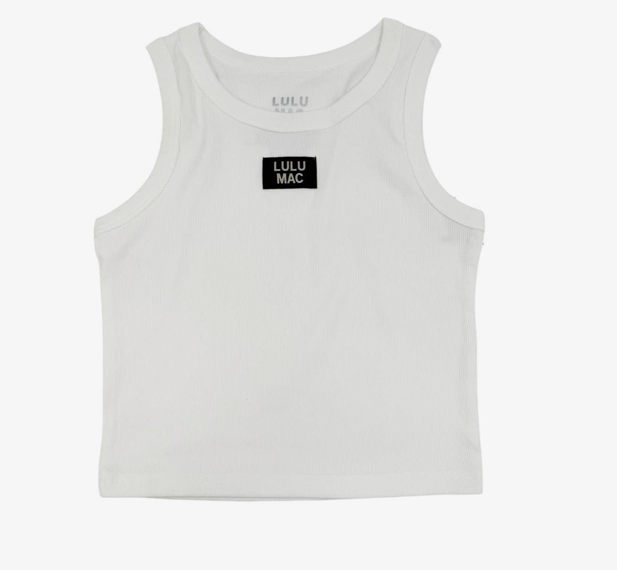 White Lulu Mac tank top