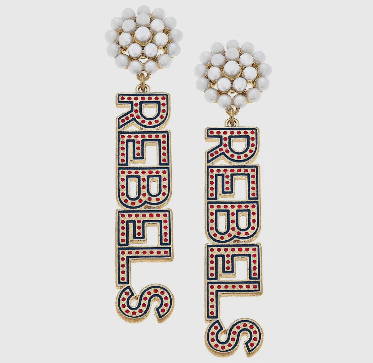 Pearl cluster Rebels earrings