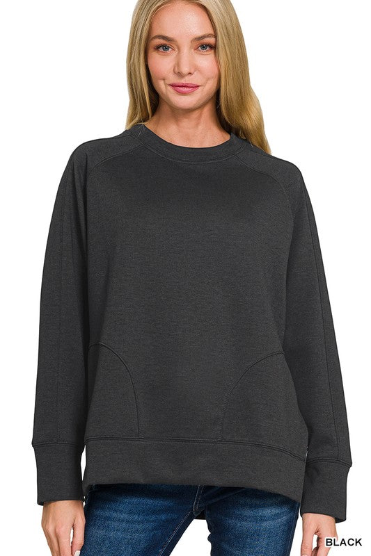 Black scuba sweatshirt