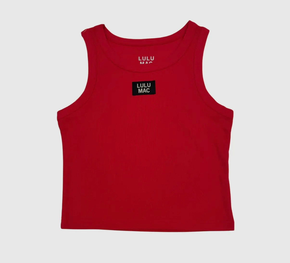 Lulu Mac red tank top