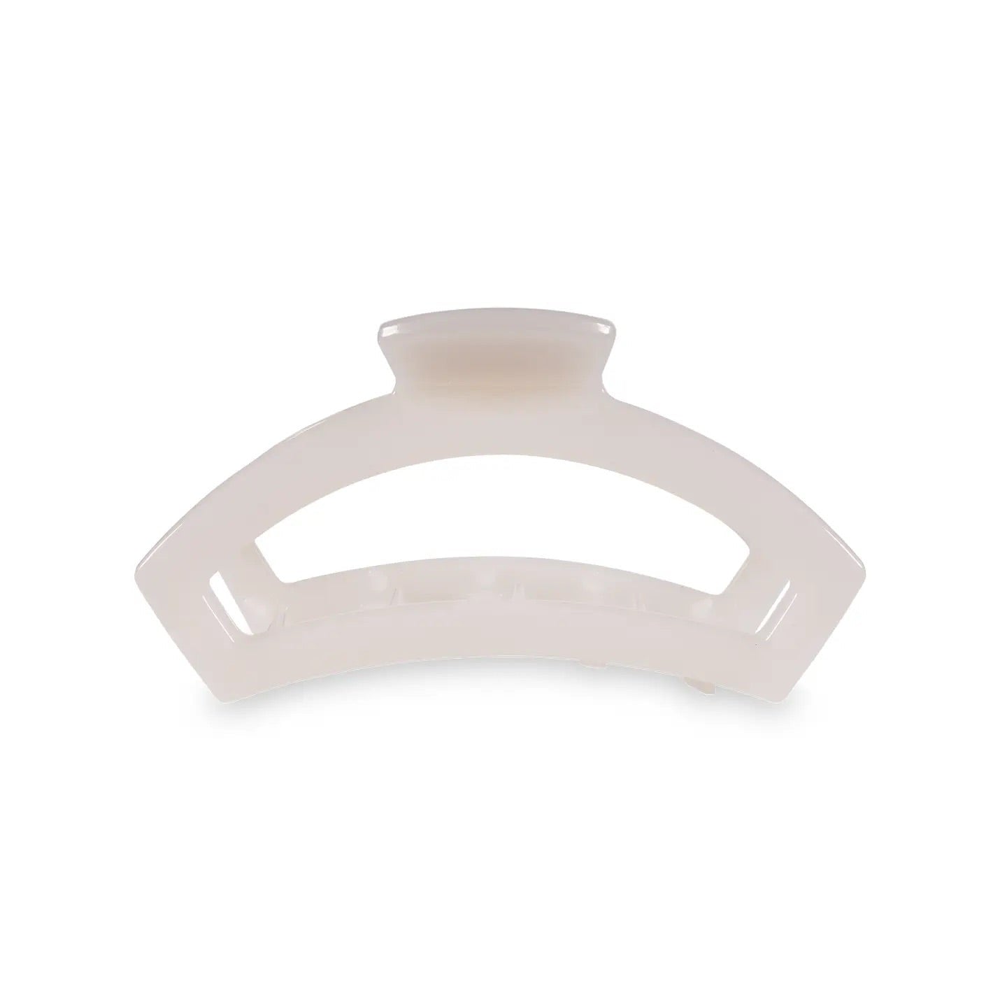 Teleties white medium open clip