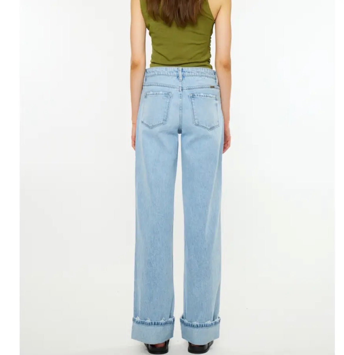 Kancan relaxed straight leg jeans