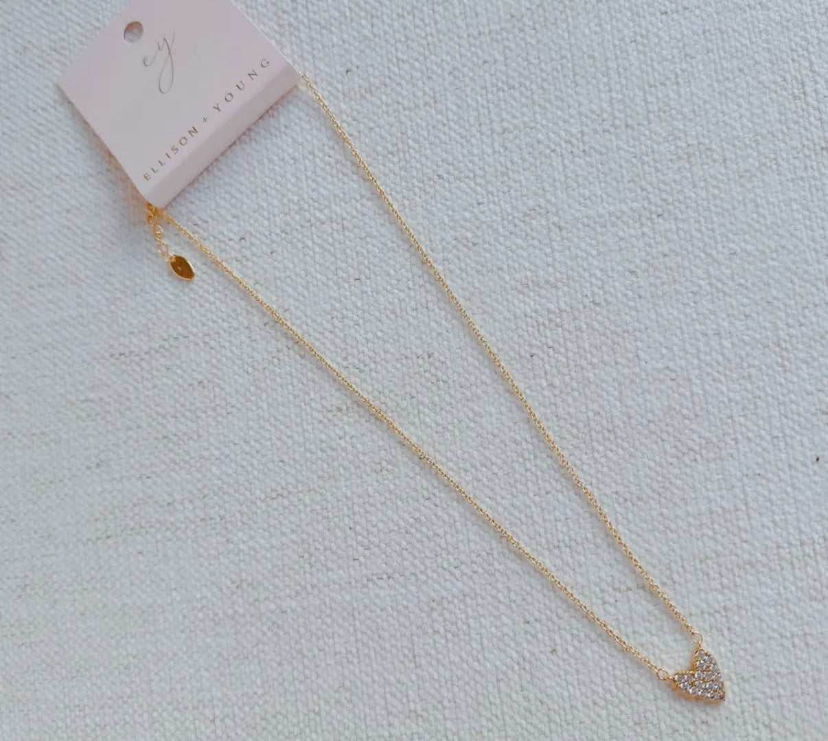 Rhinestone heart necklace