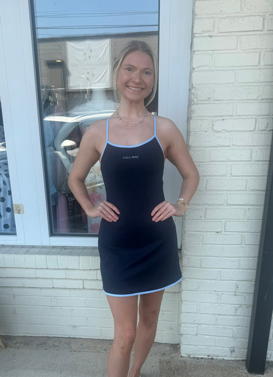Lulu Mac navy athletic dress