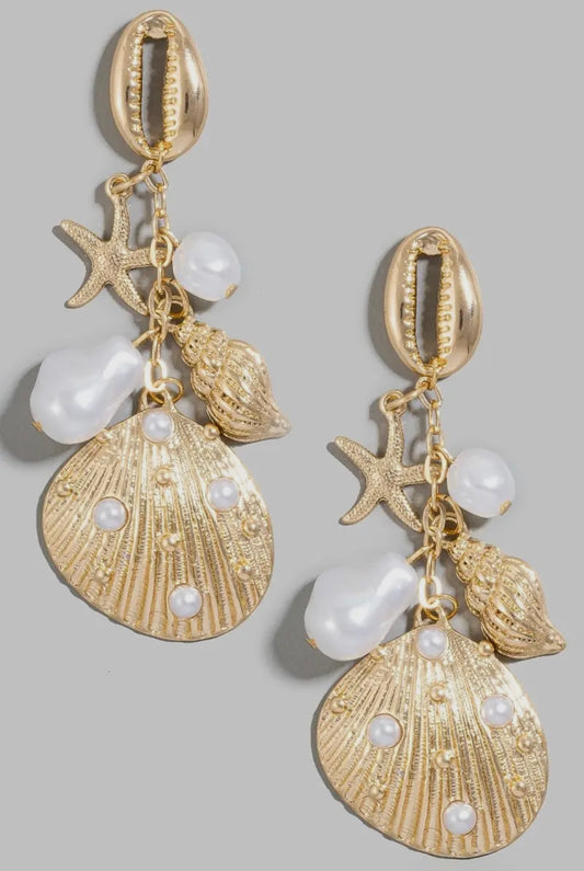 Seashell earrings