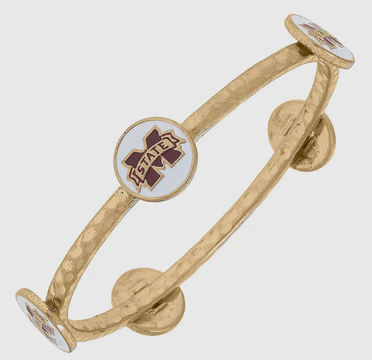 Gold MSU bangle