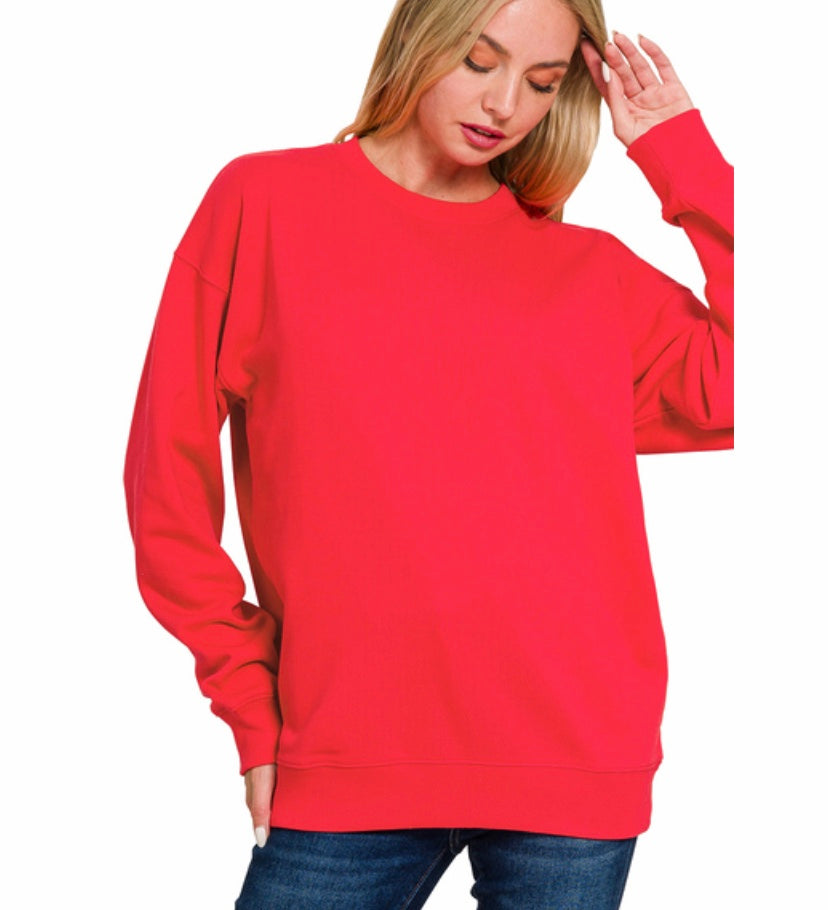 Ruby red sweatshirt