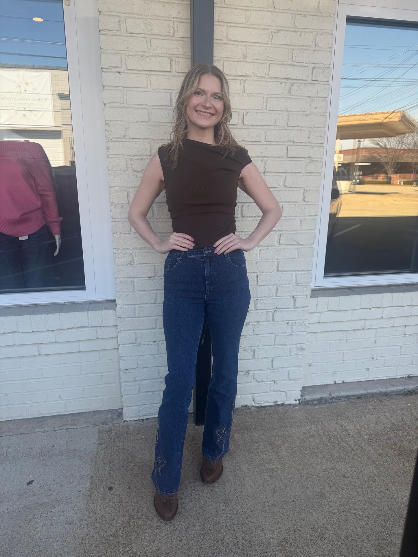 Western flared jeans