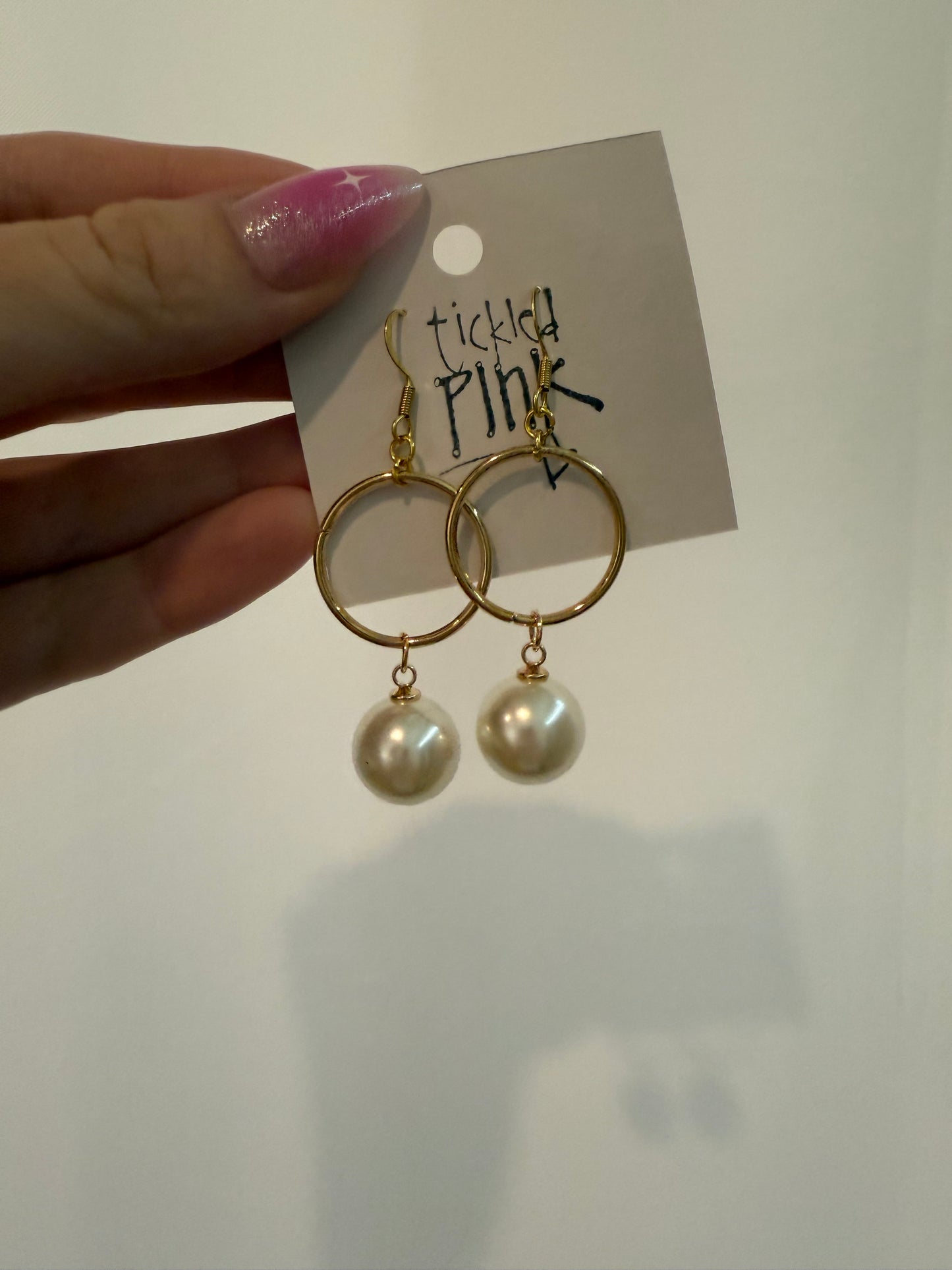 Pearl drop earrings