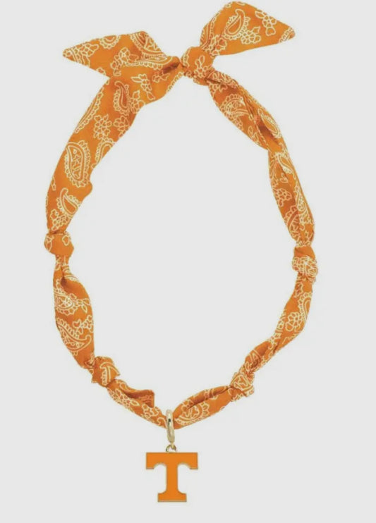 Tennessee Vols scarf necklace