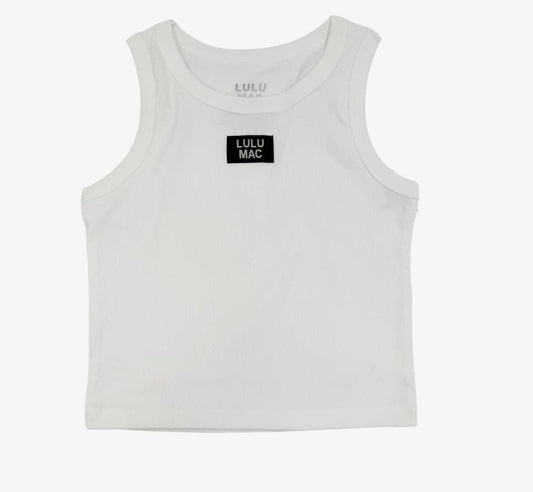 White Lulu Mac tank top