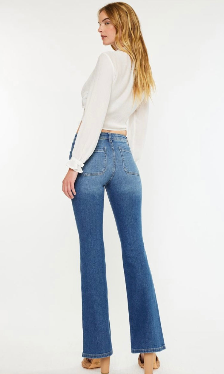 Dark wash Kancan bootcut jeans