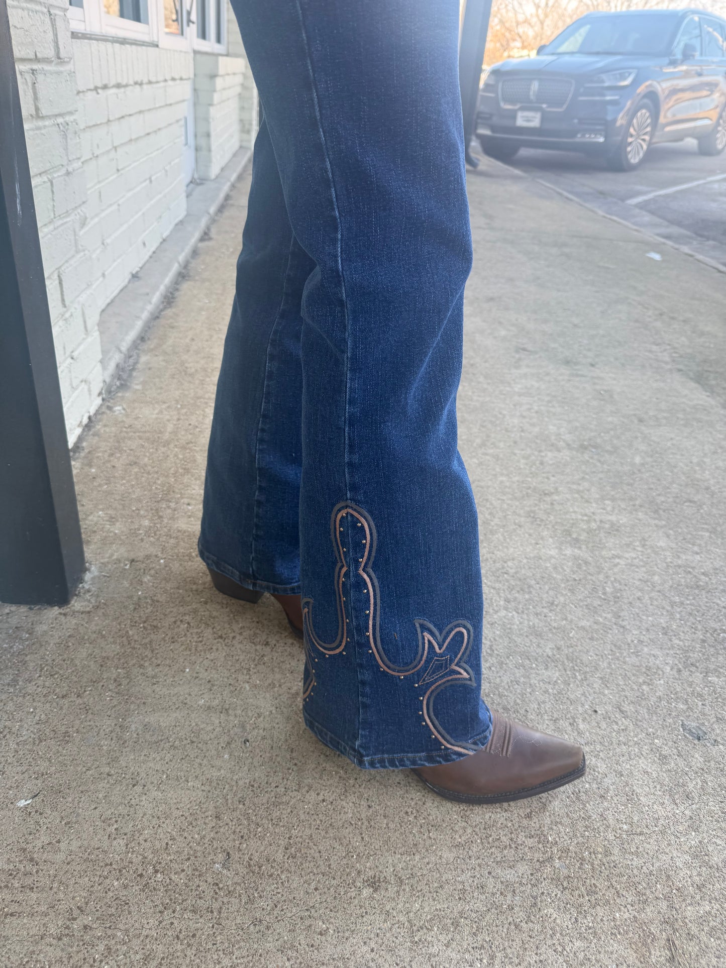 Western flared jeans