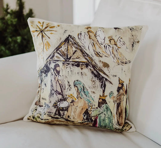 Nativity pillow