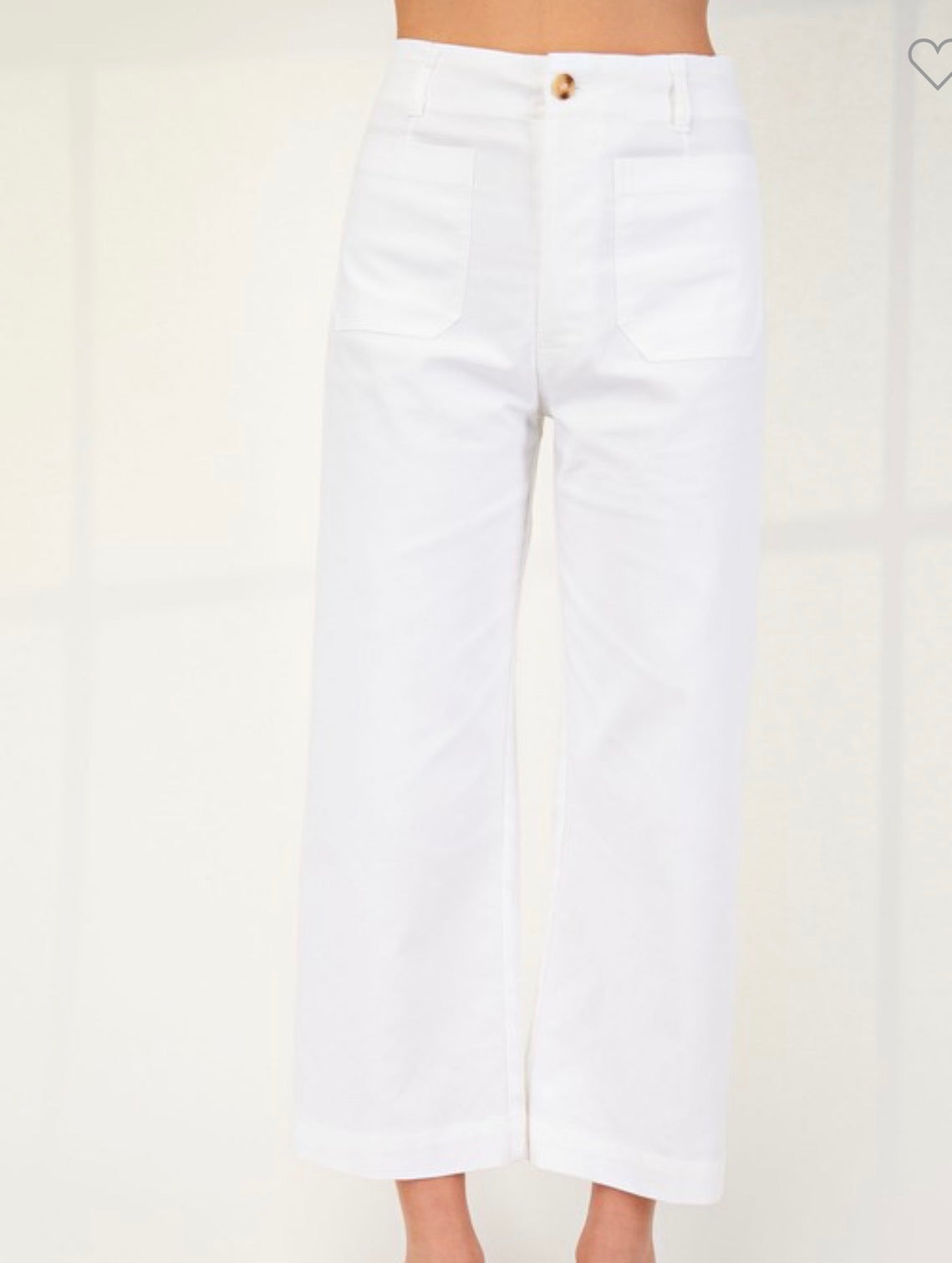 Off white cropped pants