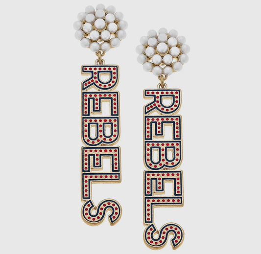 Pearl cluster Rebels earrings