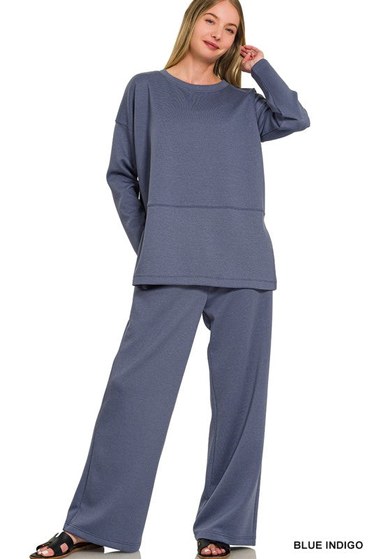 Indigo scuba sweatshirt