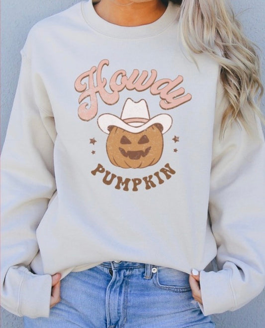 Howdy pumpkin sweatshirt