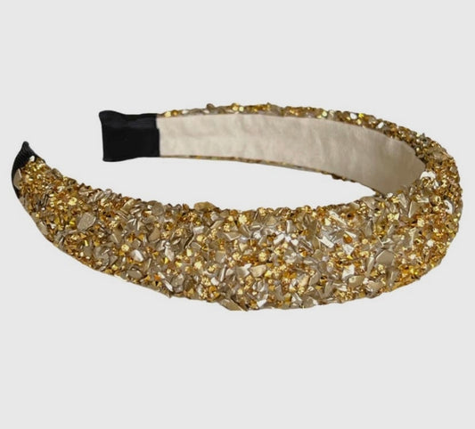 Sparkly gold headband