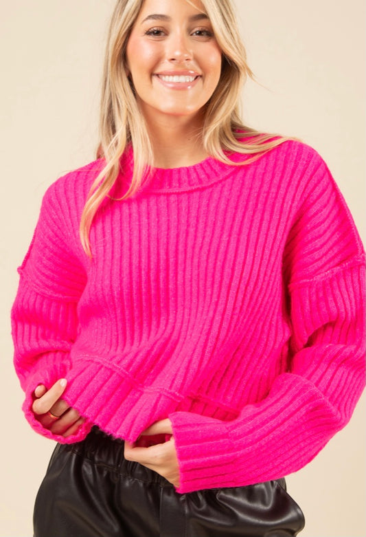 Hot pink sweater