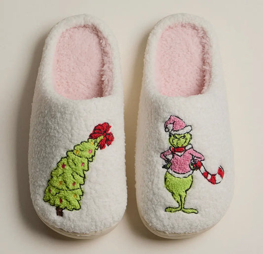 Grinch house slippers