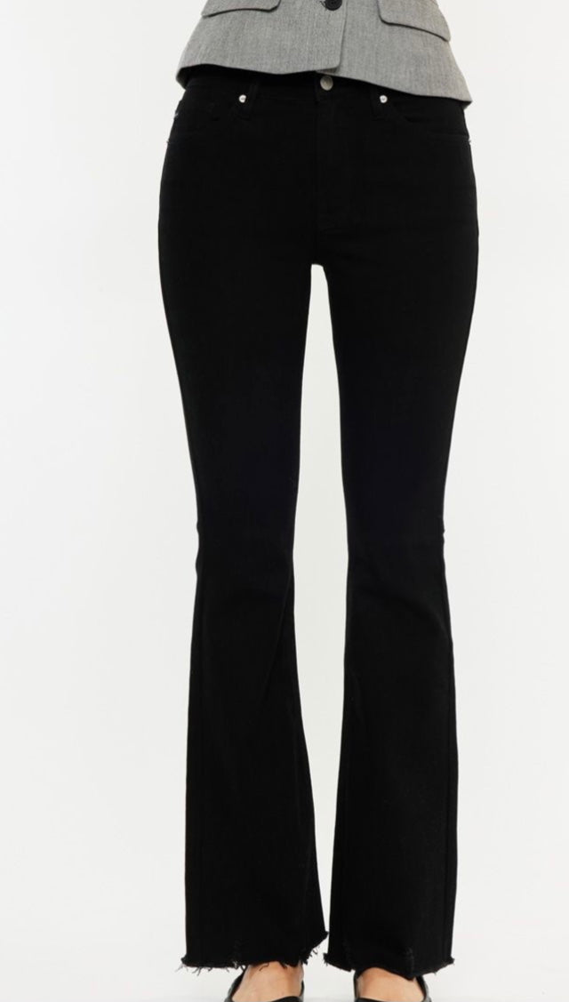 Black bootcut Kancan jeans