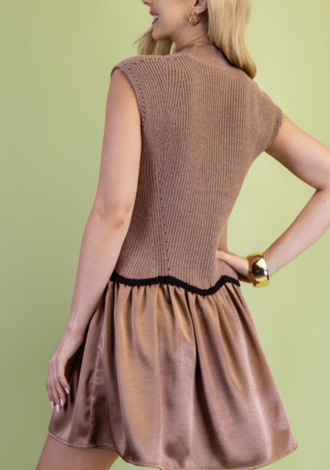 Mocha sweater dress