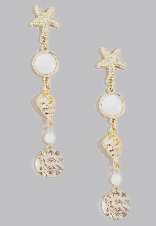 Beachy drop earrings