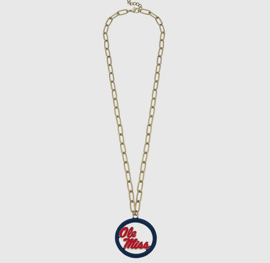 Ole Miss chain necklace