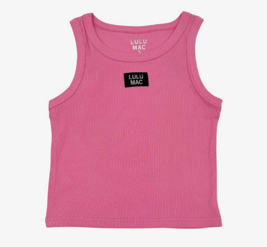 Pink Lulu Mac tank top