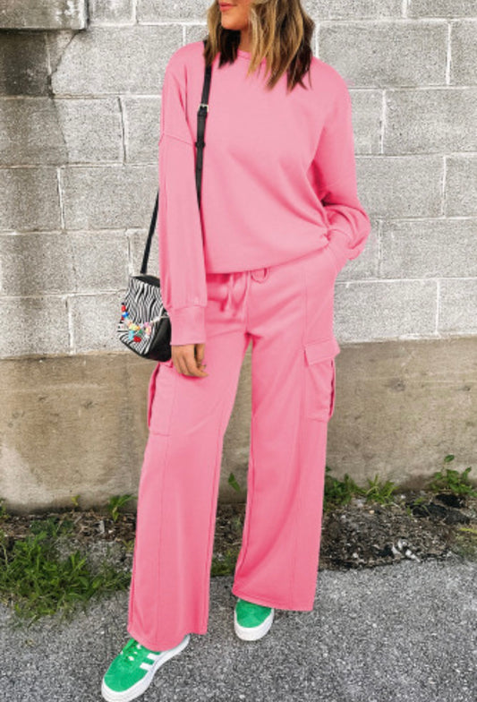 Pink light weight sweatshirt