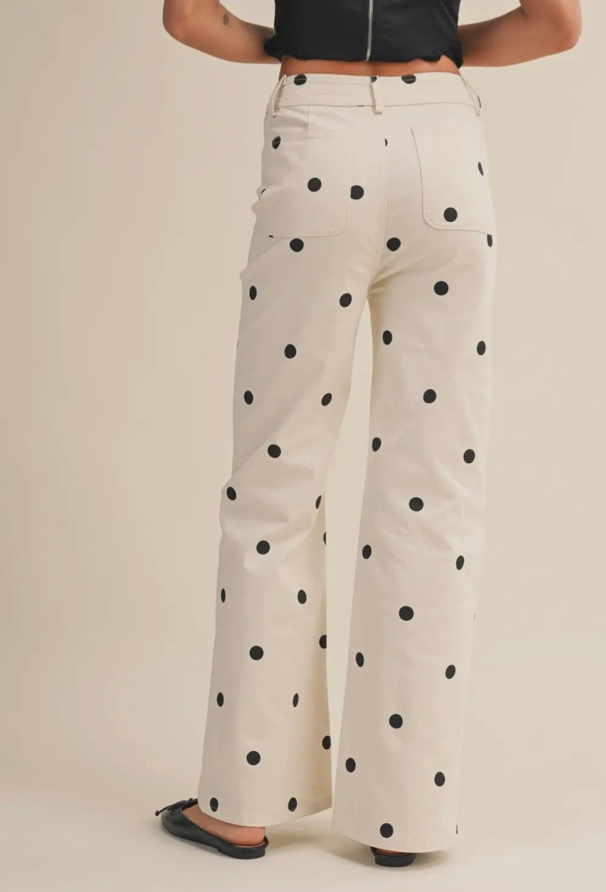 Polka dot jeans
