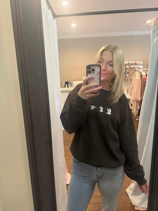 Brown ducks sweatshirt