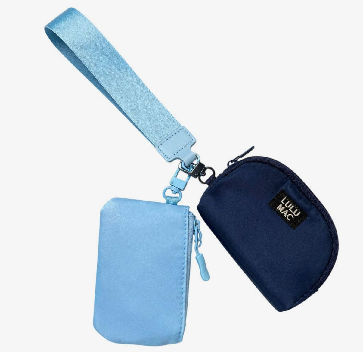 Lulu Mac navy and blue wristlet