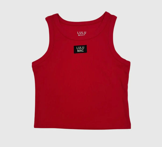 Lulu Mac red tank top