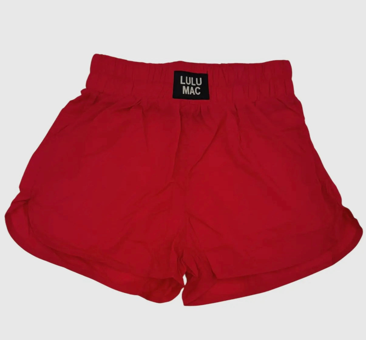 Lulu Mac red shorts