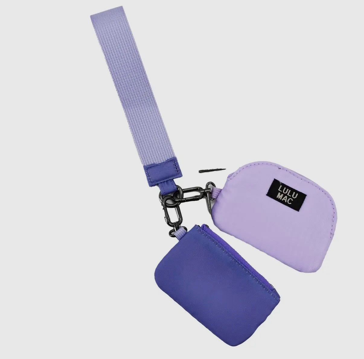 Lulu Mac purple wristlet
