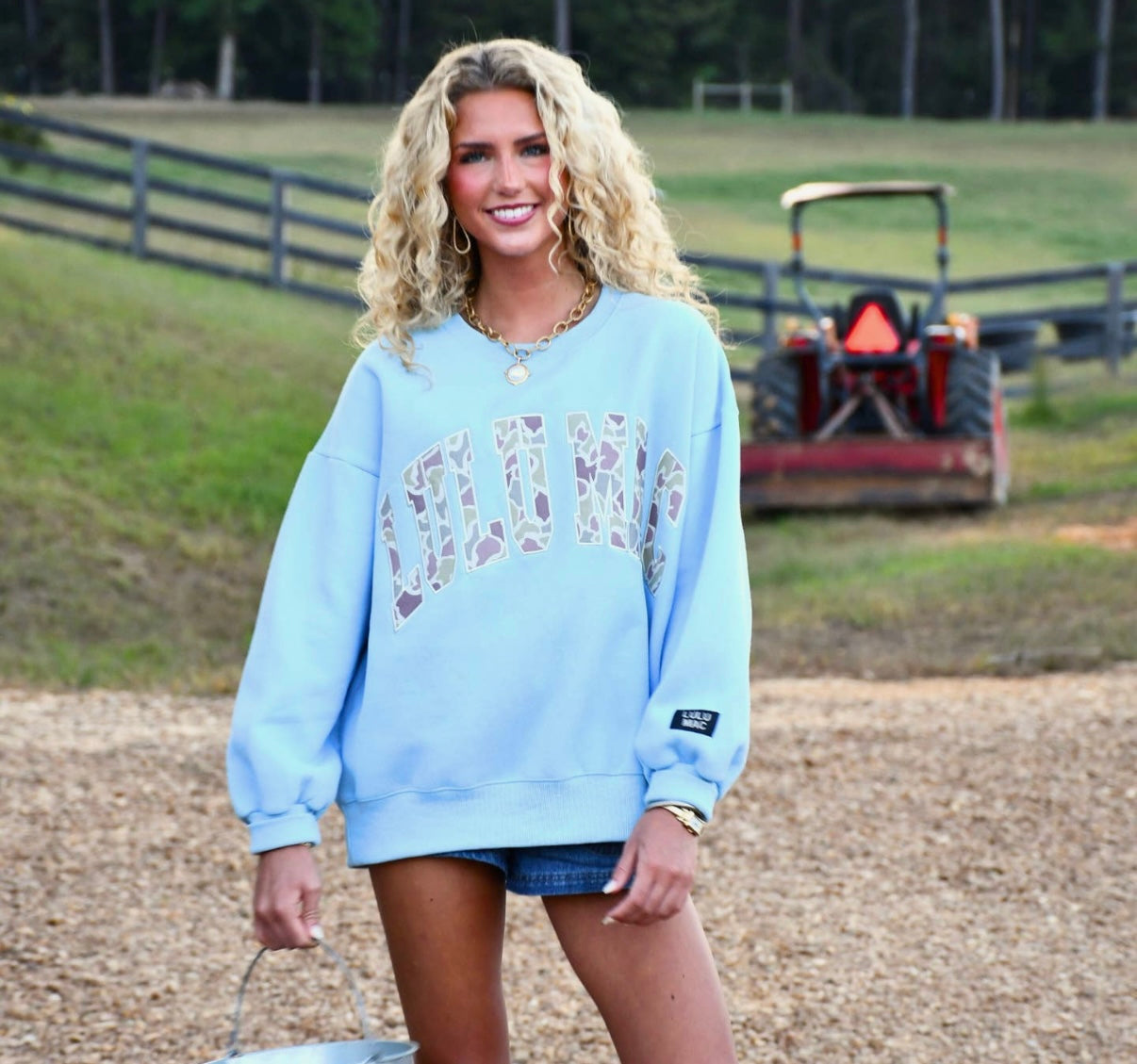 Lulu Mac blue camo sweatshirt