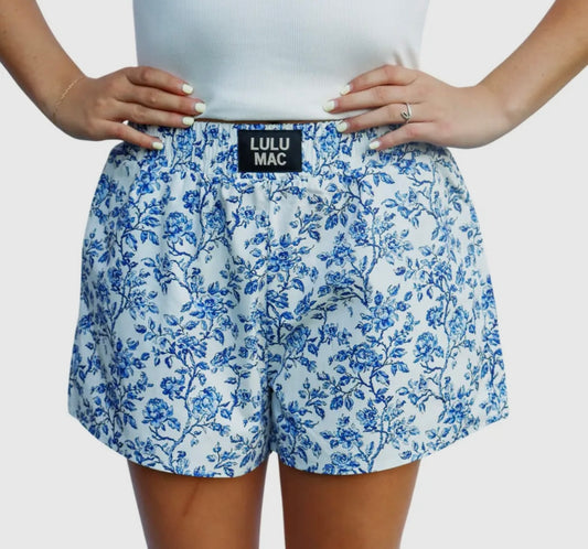 Lulu Mac blue floral shorts