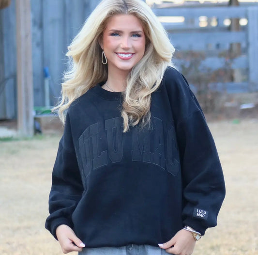 Lulu Mac black sweatshirt