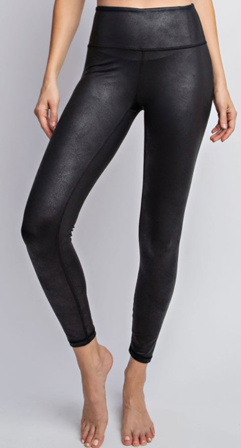 Faux leather leggings