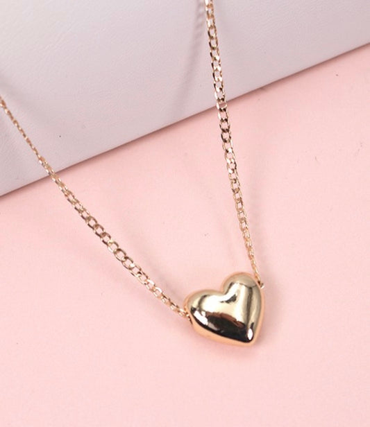 Bubble heart necklace