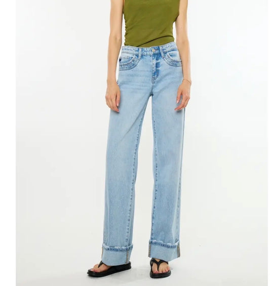 Kancan relaxed straight leg jeans