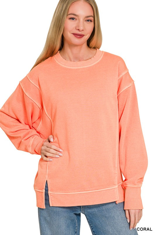 Coral sweatshirt