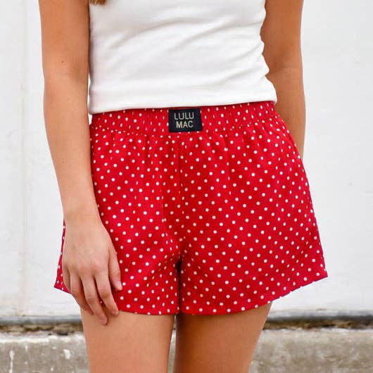 Lulu Mac red polka dot shorts