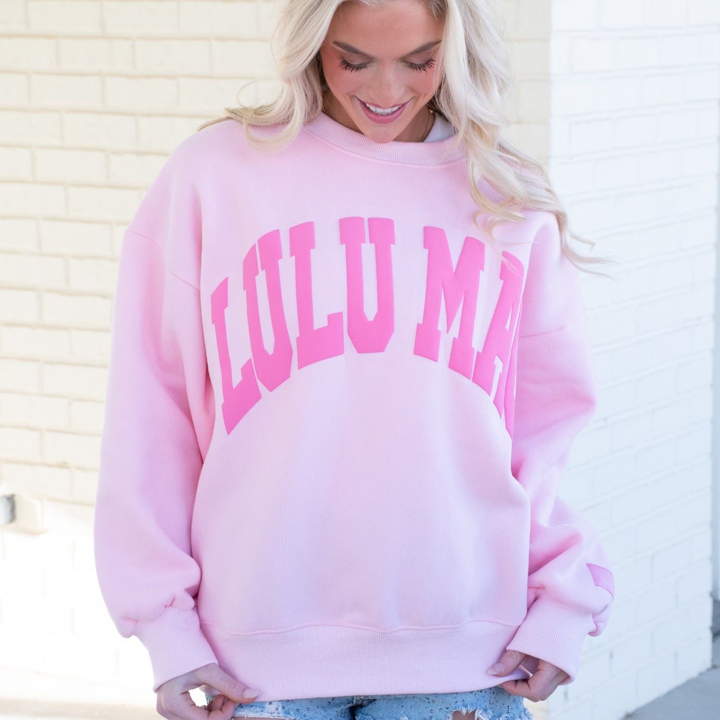 Lulu Mac light pink sweatshirt