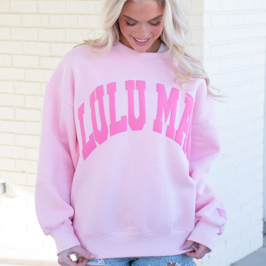 Lulu Mac light pink sweatshirt