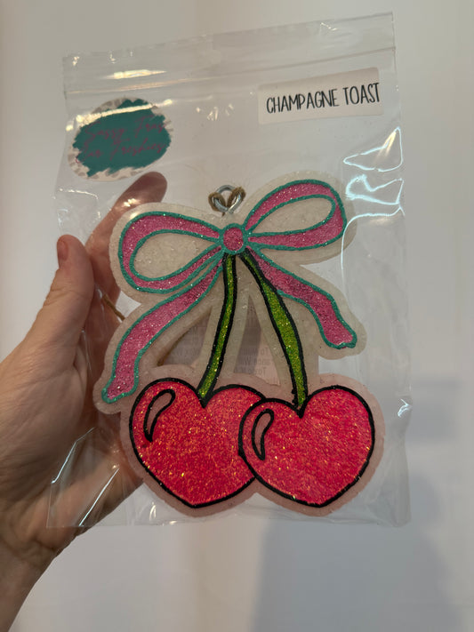 Cherry heart freshie