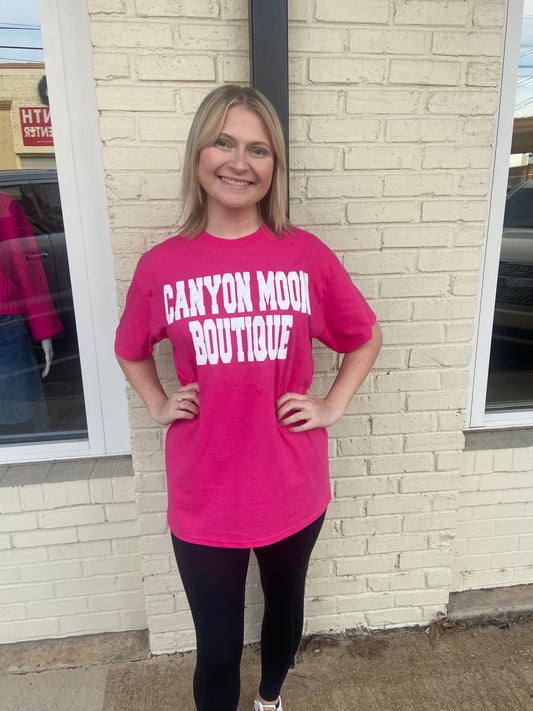 Pink Canyon Moon tee