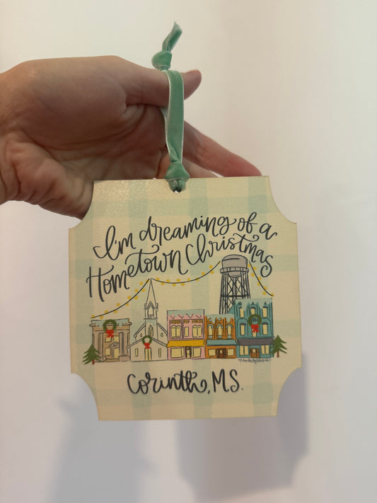 Hometown Christmas ornament